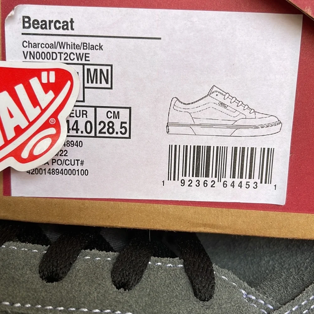 Vans Bearcat
Charcoal/White/Black
VN000DT2CWE Men’s sneakers - Picture 16 of 16